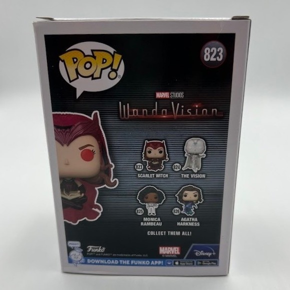Funko Pop Marvel Scarlet Witch 823 Glows in the Dark Exclusive Limited Edition - Picture 5 of 8